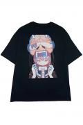 FACT101(ファクト・イチマルイチ) 『Love letter』ビッグシルエットTシャツ BLACK