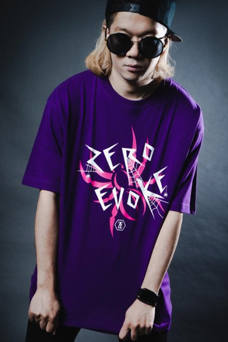 ZERO EVOKE　Spider Tee 【Purple】