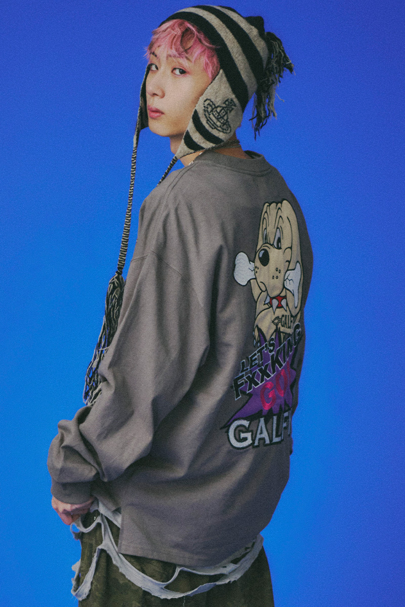 GALFY(ガルフィー)LFG!! ロンT - Gray