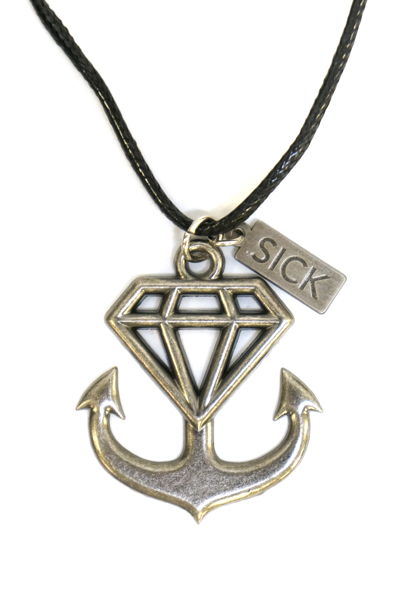 STAY SICK CLOTHING Anchor Silver