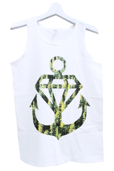 STAY SICK CLOTHING Forest Anchor White