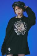 【予約商品】GALFY(ガルフィー)百合の紋紋ボロンTee - Black
