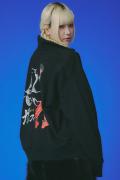 【予約商品】GALFY(ガルフィー)謎アニメスウェットジャージ - Black