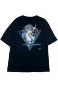 FACT101(ファクト・イチマルイチ) 『風気委員ちゃん』ビッグシルエットTシャツB BLACK