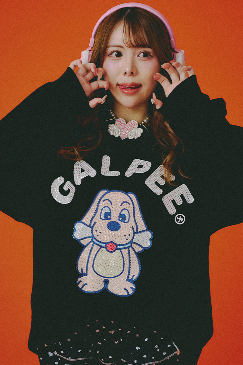 GALFY(ガルフィー)光るGALPE ロンTee - Black