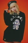【予約商品】GALFY(ガルフィー)光るGALPE ゴーストロンTee - Black