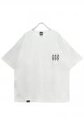 Gluttonous Slaughter (グラトナス・スローター) Triple Six big T-shirt White