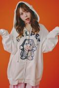 【予約商品】GALFY(ガルフィー)光るGALPE ゴーストパーカー - White