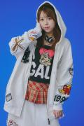 【予約商品】GALFY(ガルフィー)復活わんわん大学パーカー - O.White
