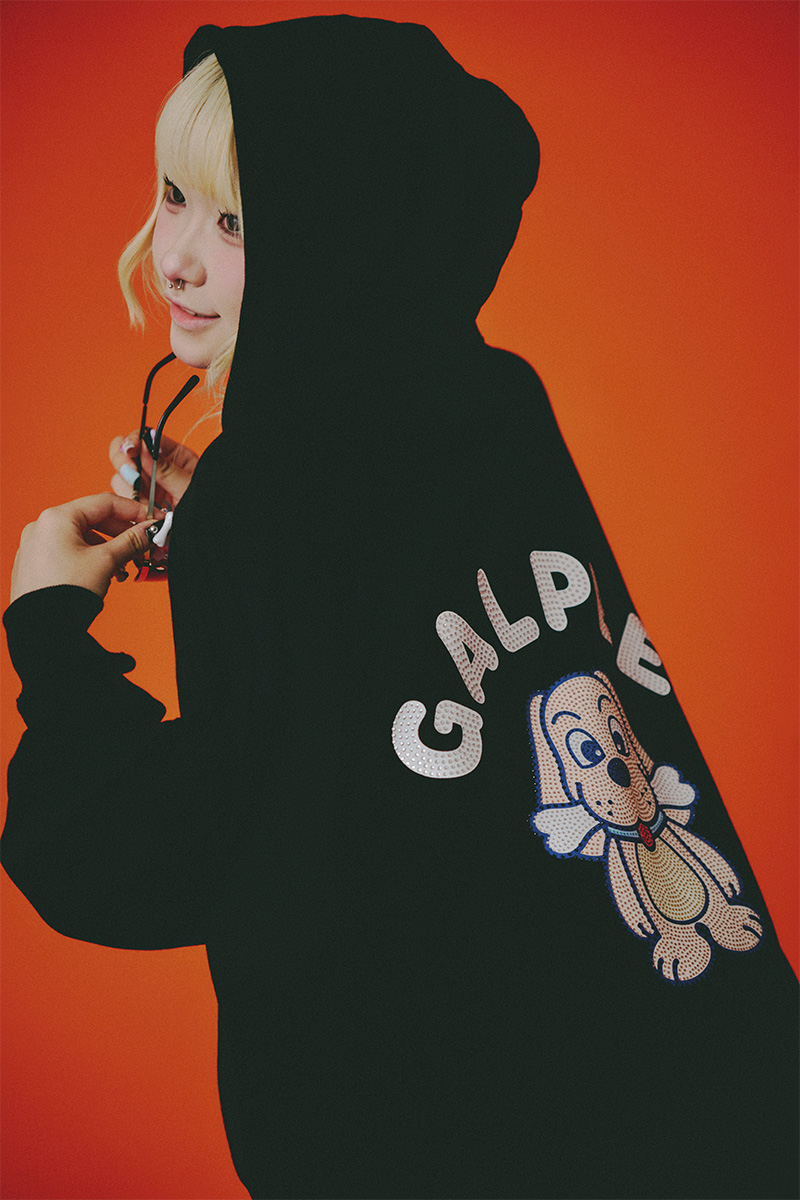 GALFY(ガルフィー)光るGALPE パーカー - Black
