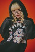 【予約商品】GALFY(ガルフィー)光るGALPEE family パーカー - Ink Black