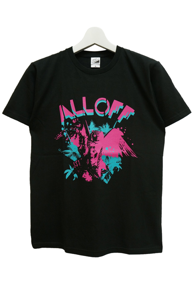 ALL OFF リアルフクロウT-shirt Black