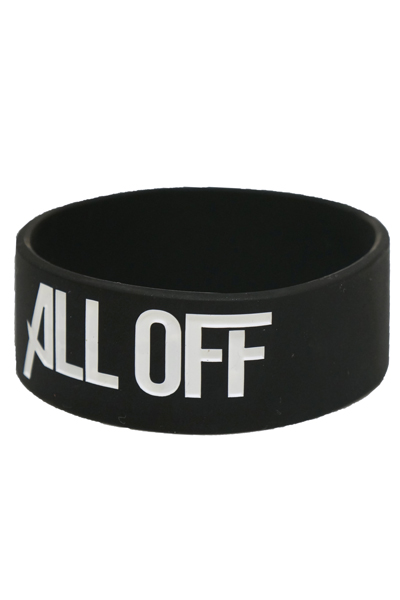 ALL OFF Rubber Band -Logo- Black
