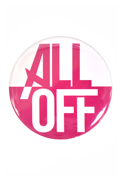 ALL OFF Big Can Badge -Logo-