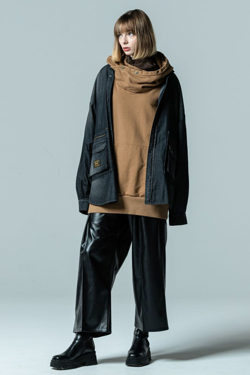 glamb (グラム) GB0323/SH05 : Stand Collar Denim SH glamb (グラム) GB0323/SH05 : Stand Collar Denim SH