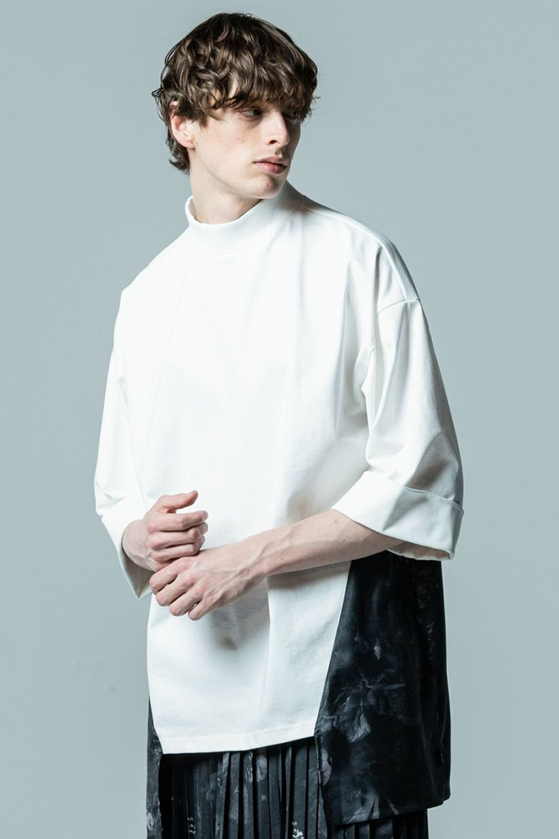 glamb (グラム) GB0323/CS09 : Flower Combination CS / フラワーコンビネーションカットソー White