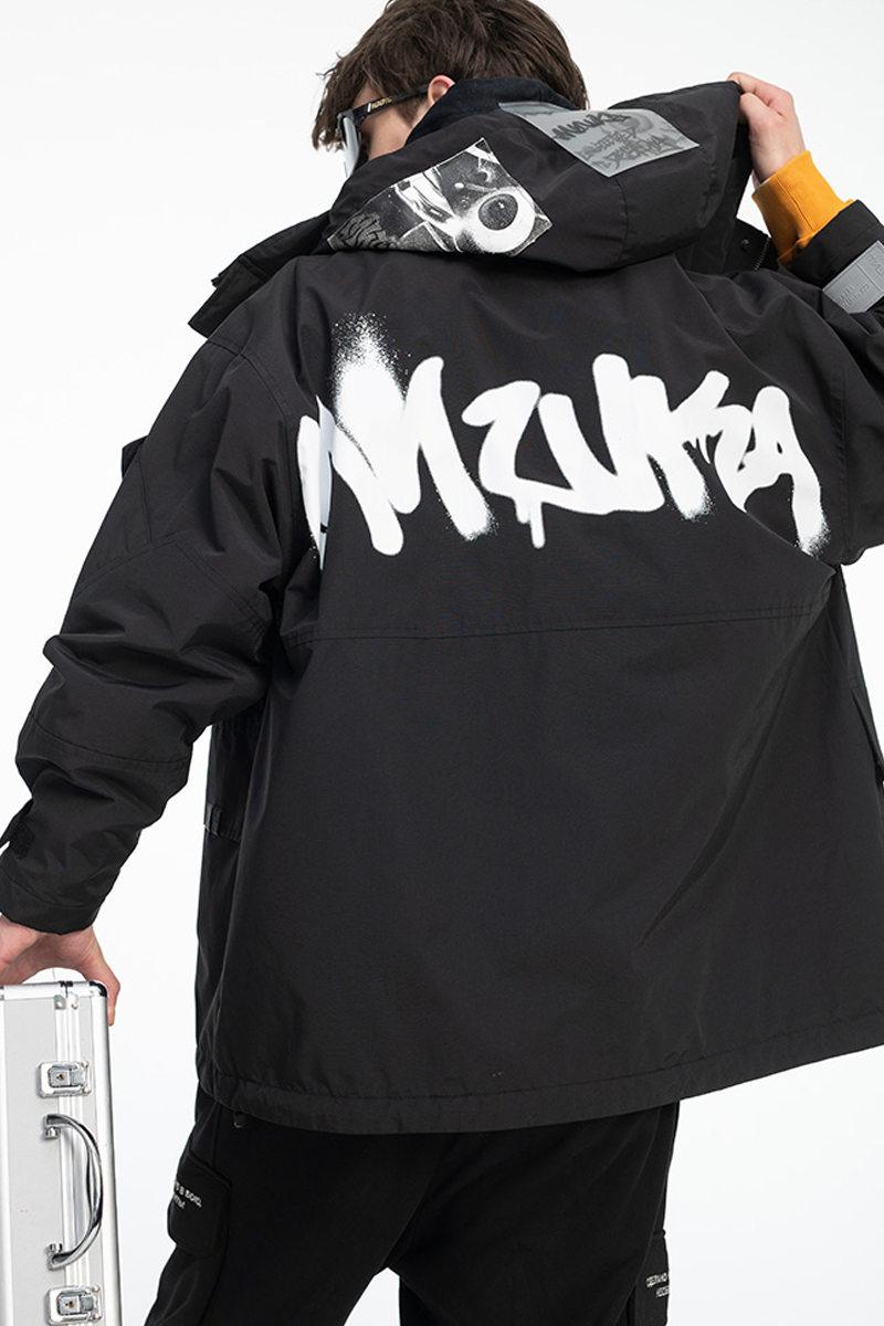 新品 MISHKA ミシカ スタジャン ジャケット ストリート系 立体ロゴ