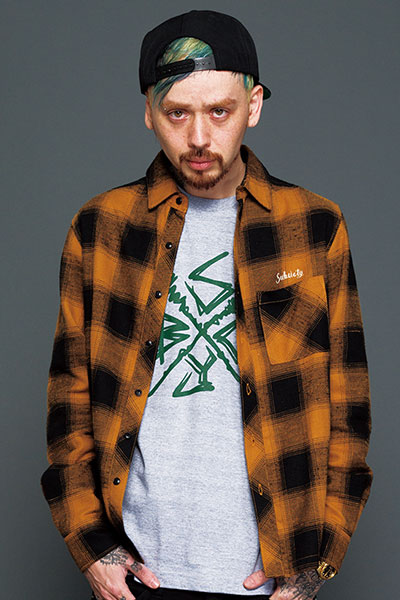 Subciety CHECK SHIRTS L/S Ⅱ-Conductor-MUSTARD