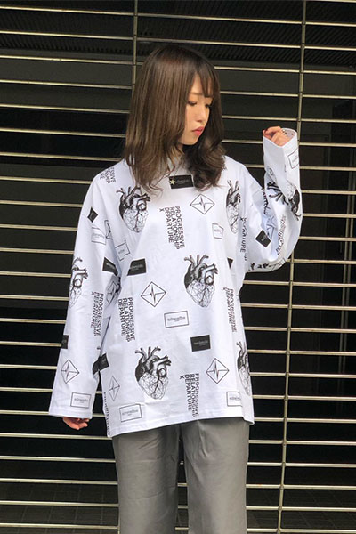 PARADOX PX16-LS03 GRAPHIC L/S TEE(WHITE)