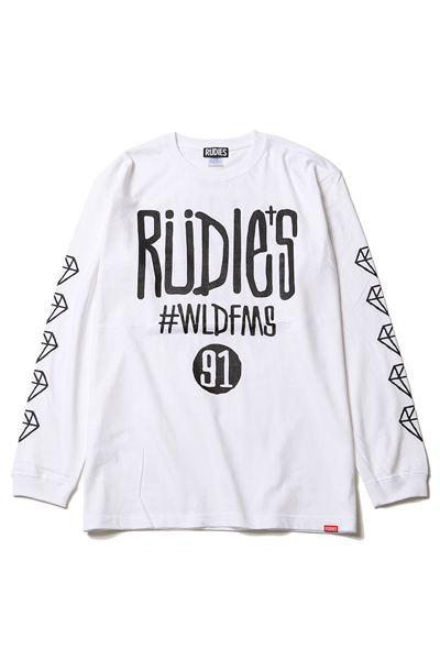 RUDIE'S DRAWING WLDFMS LS-T WHITE