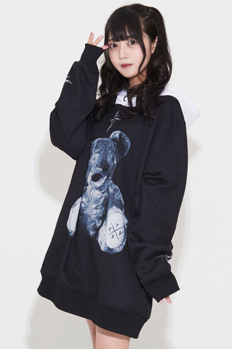 TRAVAS TOKYO/トラバス トーキョー』ピグメント加工くまプリント