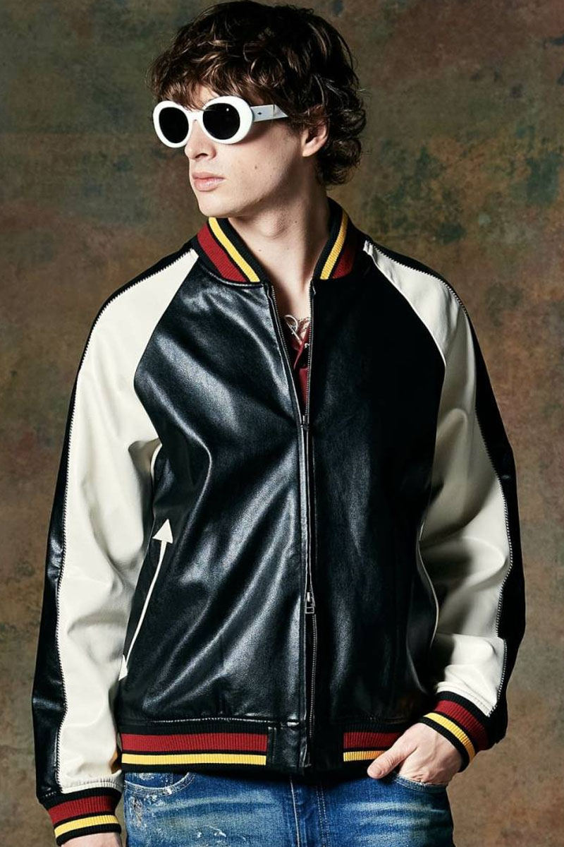 glamb(グラム) GB0424/JKT07 : Synth Leather Ska Jumper glamb(グラム) GB0424/JKT07 : Synth Leather Ska Jumper
