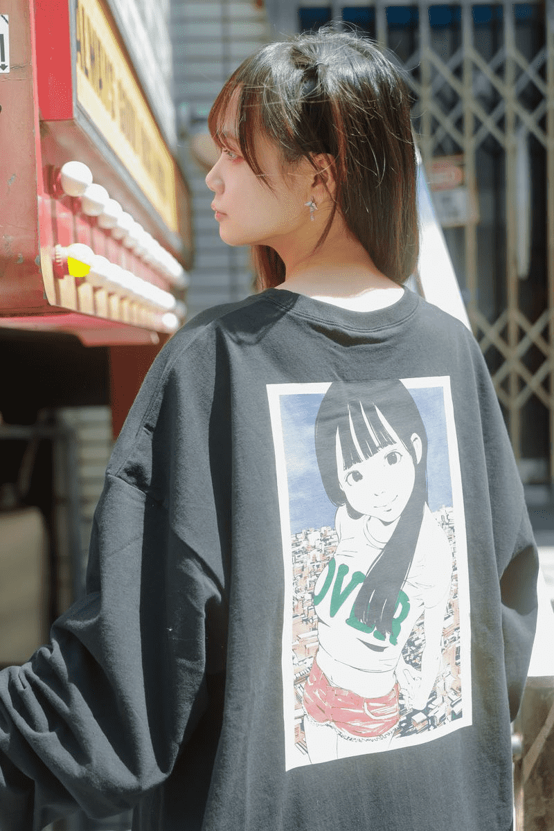 over print (オーバープリント) Innocence LS Tee - Black