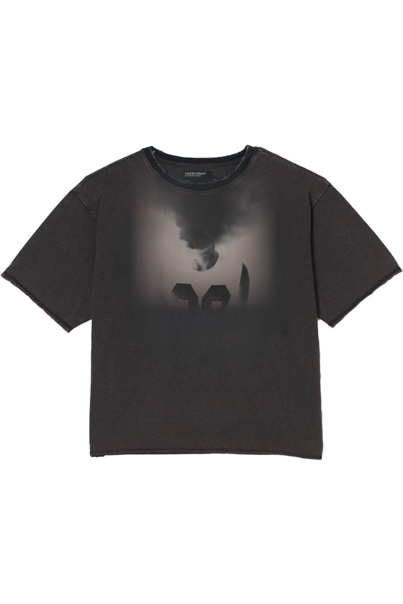 A Good Bad Influence(ア・グッド・バッド・インフルエンス) SMOKE FACE t-shirt - Black
