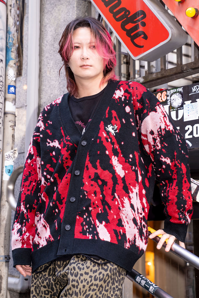【予約商品】あらき×PSYCHO NATION×GEKIROCK CLOTHINGコラボ・カーディガン