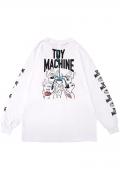 TOY MACHINE (トイマシーン) BLOOD HAND LONG TEE WHITE