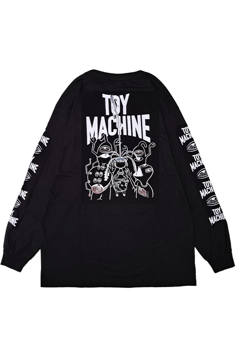 TOY MACHINE (トイマシーン) BLOOD HAND LONG TEE BLACK