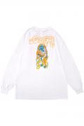 TOY MACHINE (トイマシーン) BLOODY TOY LONG TEE WHITE