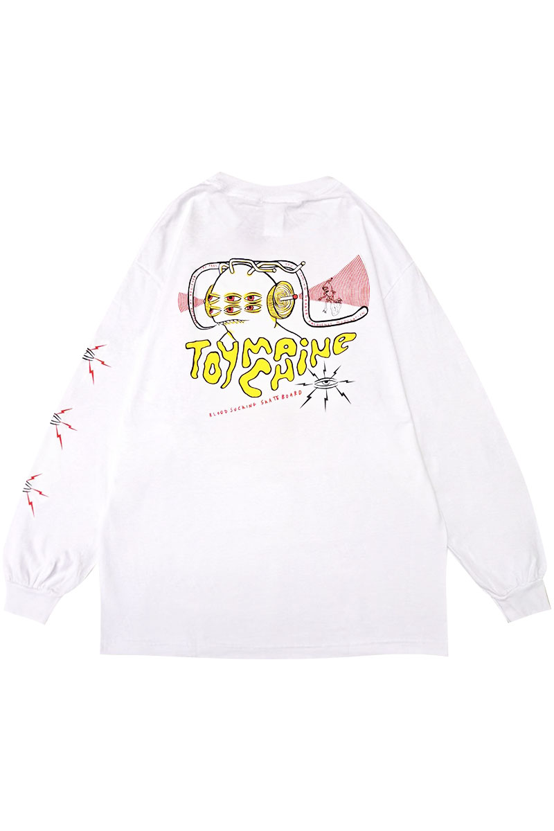 TOY MACHINE (トイマシーン) FREQUENCY MOD LONG TEE WHITE