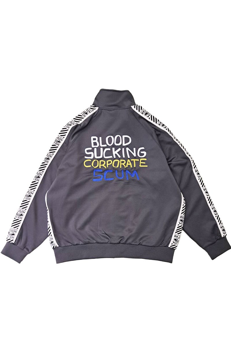 TOY MACHINE (トイマシーン) BLOOD SUCKING SCUM TRACK JACKET CHARCOAL