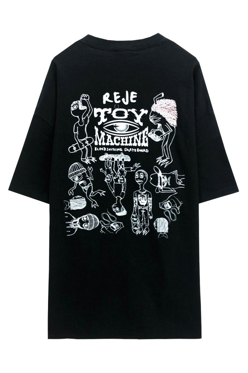 【予約商品】れじぇくん×TOY MACHINE コラボ・Tシャツ BLACK  (キッズサイズ)