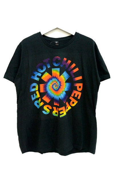 RED HOT CHILI PEPPERS Tie Dyed Asterisk Black t-shirt