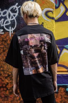 LONELY論理 ANTI L.V T-SHIRTS BLACK