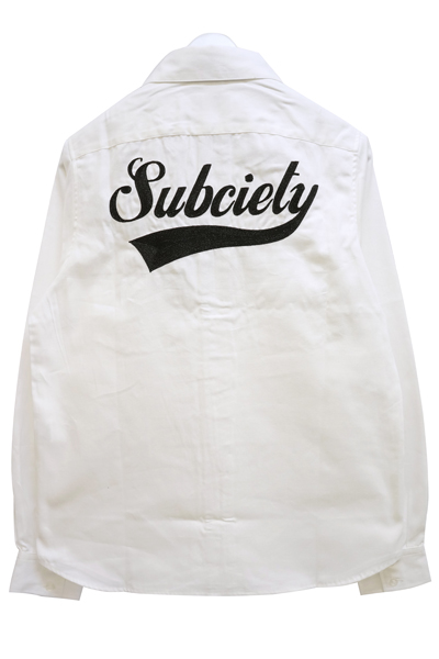 Subciety EMBROIDERY SHIRT L/S-GLORIOUS- WHITE