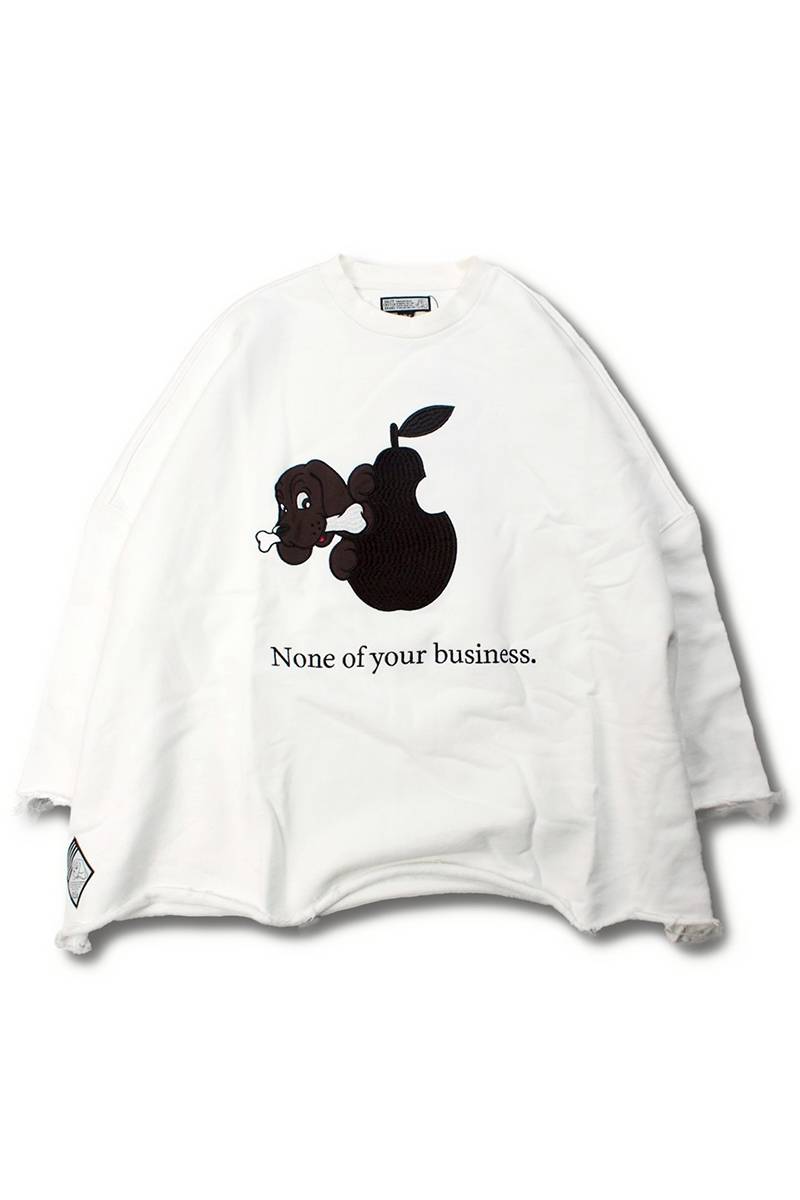 【予約商品】GALFY(ガルフィー)用無しドデカスウェT - White