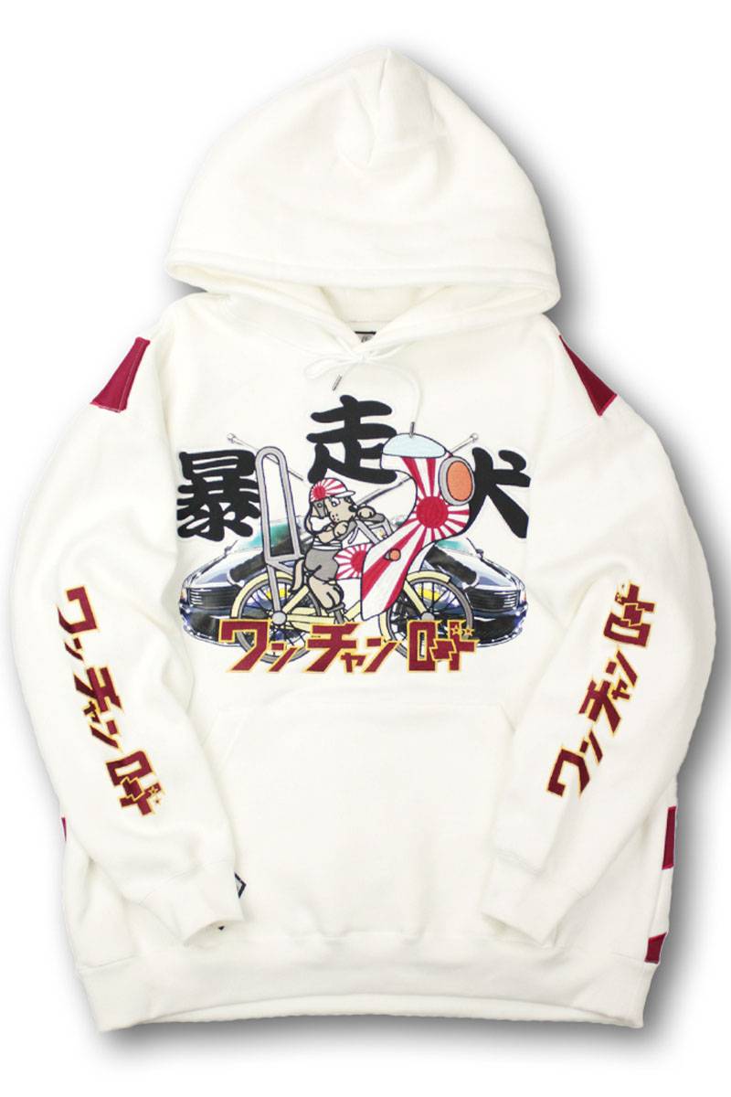GALFY (ガルフィー) 二代目暴走犬パーカー WHITE / ロック GALFY (ガルフィー) 二代目暴走犬パーカー WHITE / ロック