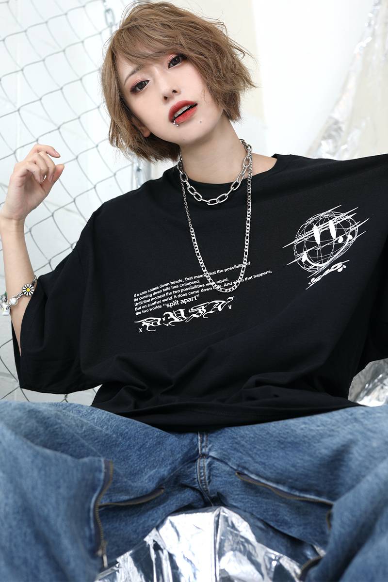 DI:VISION (ディヴィジョン) W-A-RLD Tee BLACK