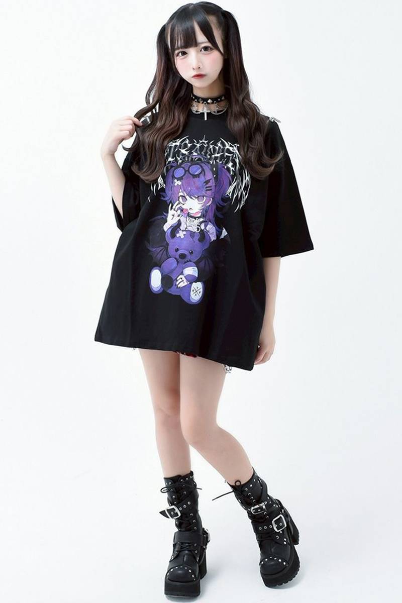てぃら×TRAVAS TOKYO(トラバス・トーキョー) ZIPTシャツ (devil