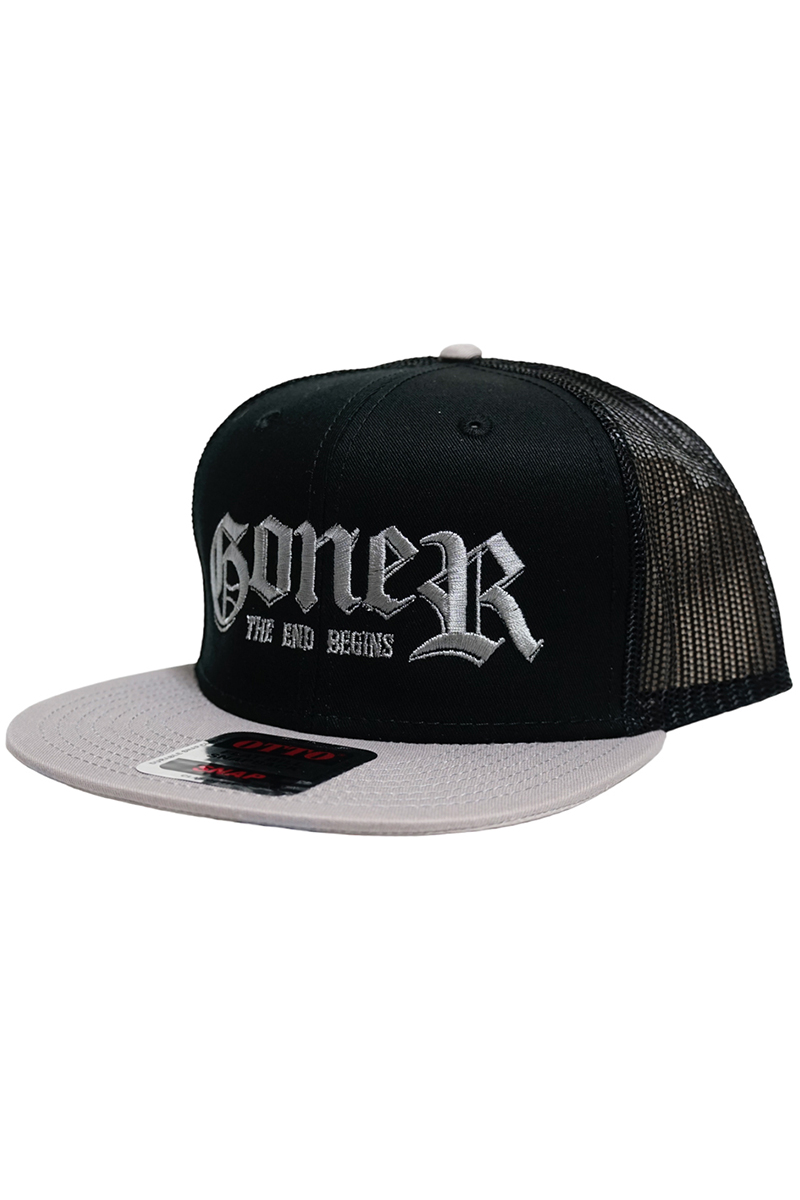 GoneR(ゴナー) GR37CP001 Flat Visor Mesh Cap Black/Grey