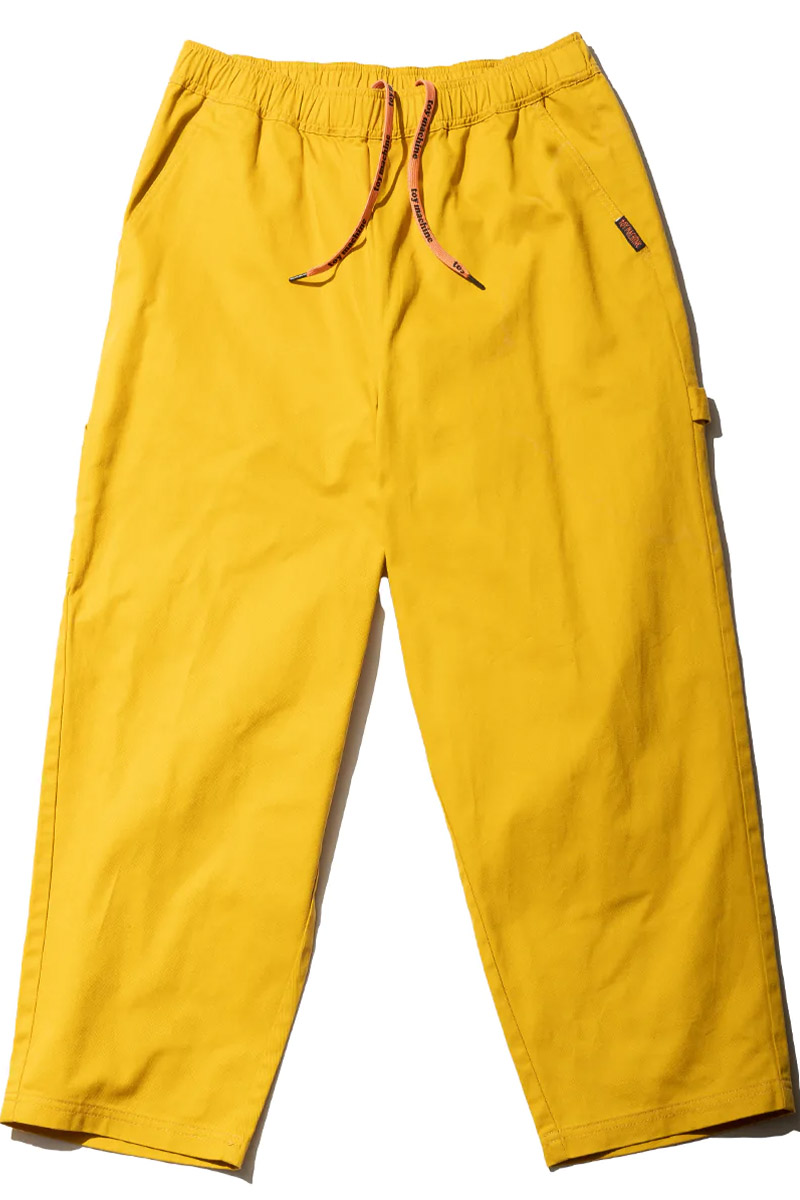 TOY MACHINE (トイマシーン)　LOOSE FIT COLOR PAINTER PANTS-MUSTARD