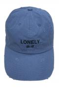 LONELY論理 COTTON DAMAGED CLASSIC LOGO CAP M.BLUE