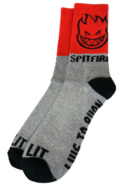 SPITFIRE HOMBRE SOCKS RED/GRY