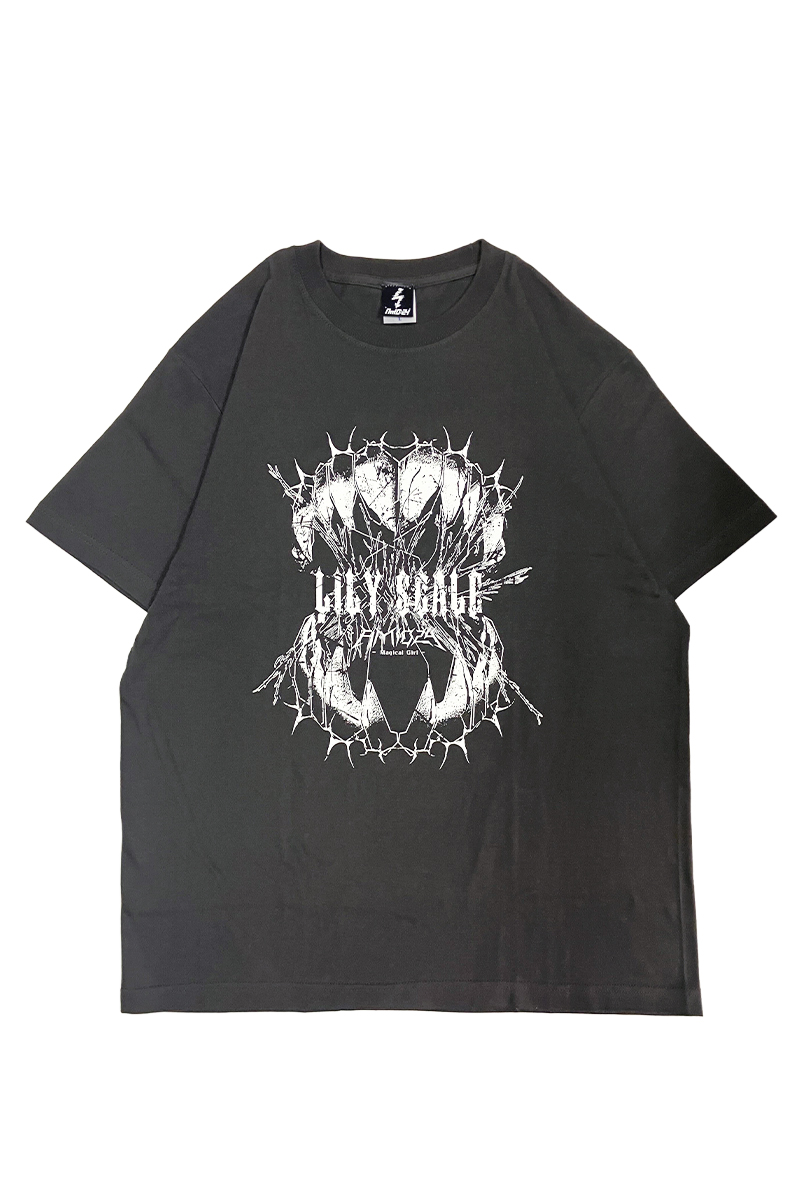 【予約商品】Lily scale×Am10:24×GEKIROCK CLOTHINGコラボ・Tシャツ - Gray