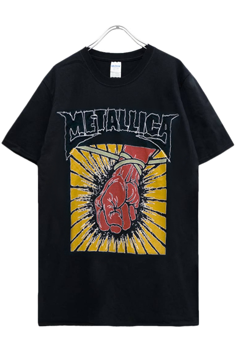 ロックファッション バンドグッズのgekirock Clothing Metallica Women S St Anger Cut Out Babydoll Black