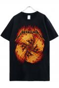 METALLICA Flame Skulls-Black Lightweight T-shirt