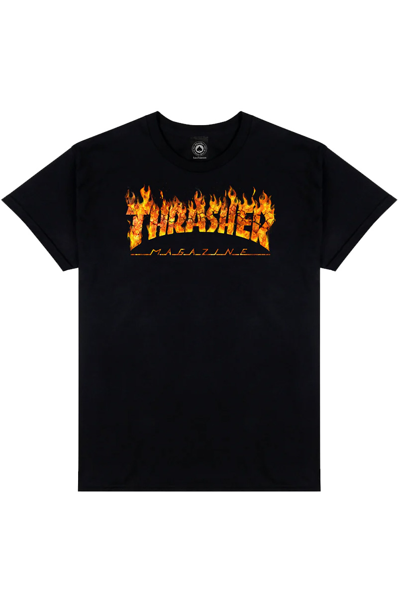 THRASHER (スラッシャー) Inferno S/S T-Shirt BLACK